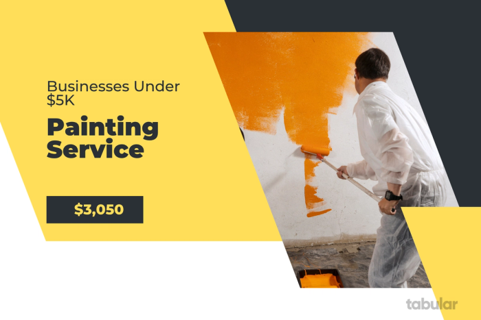Business under 5k - painting service.